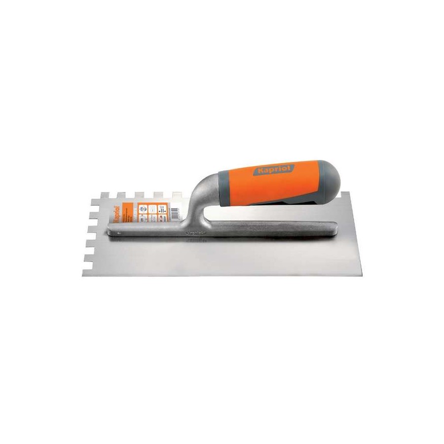 Gletieră zimțată din inox cu mâner PROGRIP